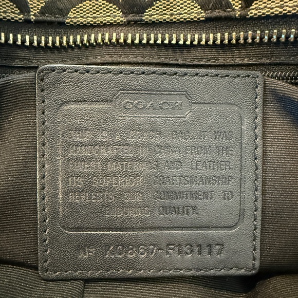 COACH BAG SATCHEL BROWN AND BLACK - WELL LOVED - Picture 5 of 8